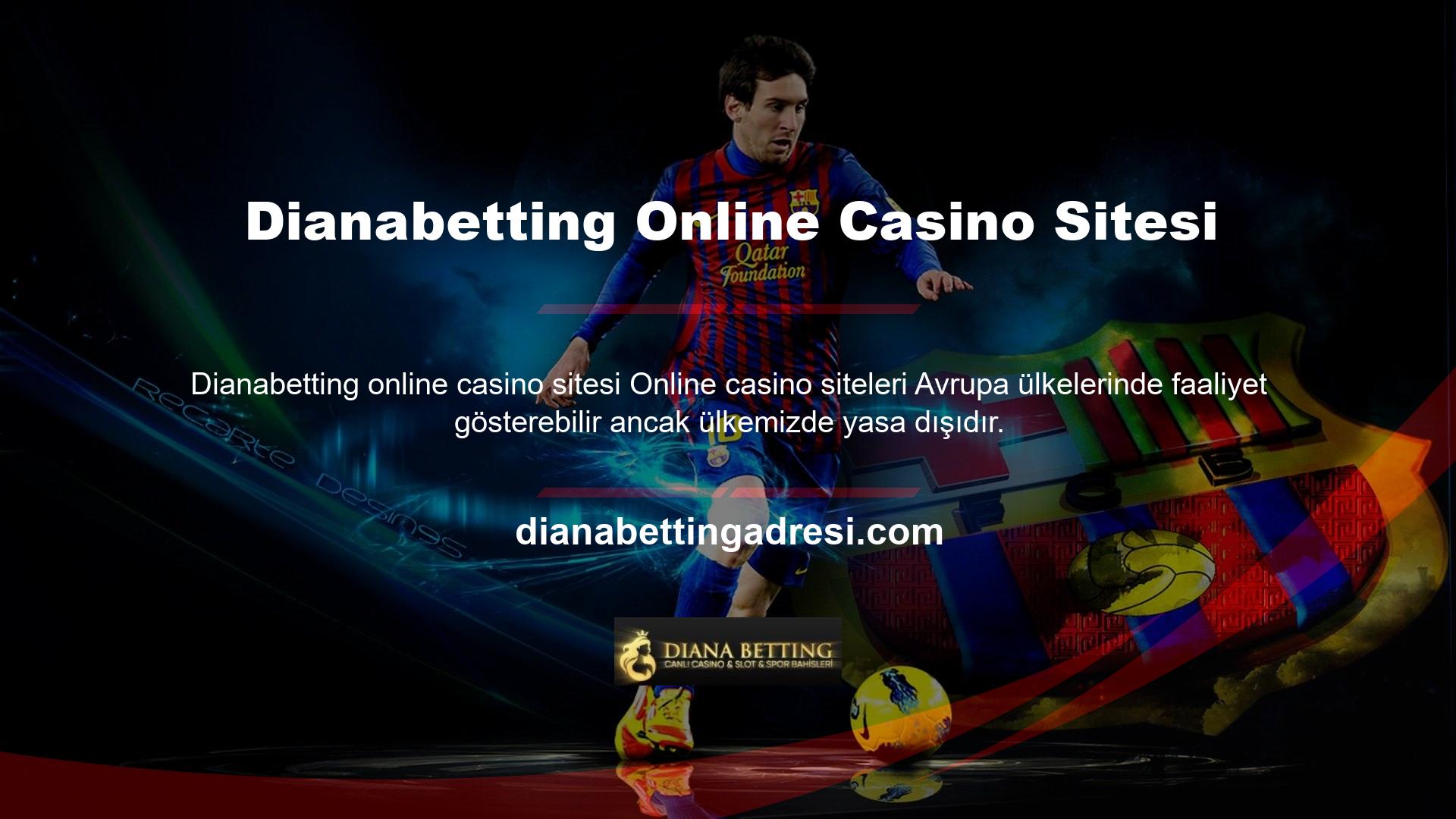 Ülkemizde online casino siteleri kullanılmaktadır